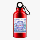 Металлическая бутылка 400 мл UV-DTF