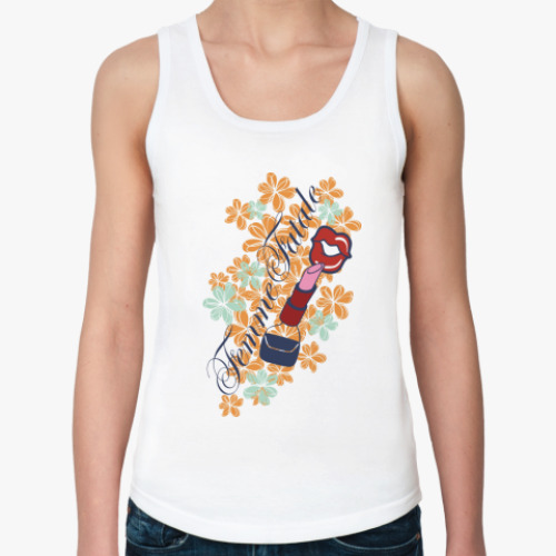 Женская майка с принтом красотка