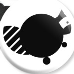 Енот на корточках