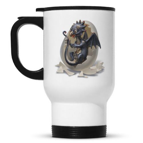 Кружка-термос с принтом Дракончик