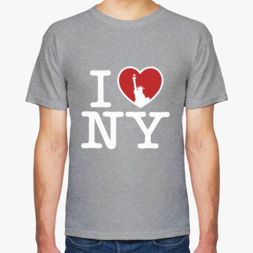 Футболка с принтом I Love NY