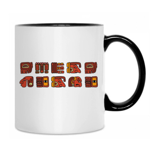 Кружка с принтом 'Сердце майя'