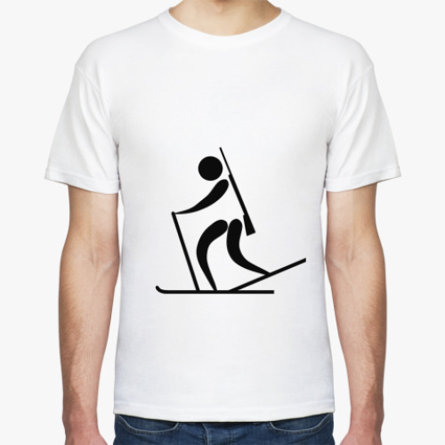 Футболка с принтом БИАТЛОН