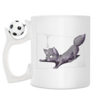 Кружка с футбольным мячиком