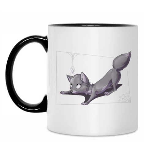 Кружка с принтом Паучок