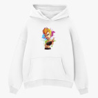 Толстовка худи оверсайз