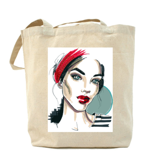Сумка шоппер с принтом Девушка-мечта