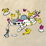 Самолет Холщовая сумка