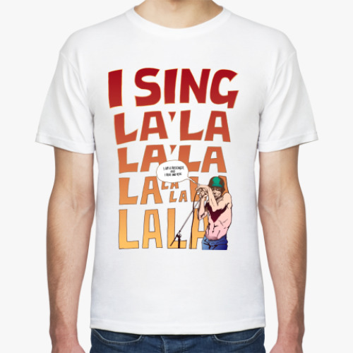 Футболка с принтом  I Sing!
