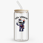 Банка с бамбуковой крышкой