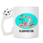 Кружка с футбольным мячиком