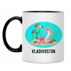 Кружка двухцветная