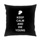 Подушка 35x35 см Keep calm and die young