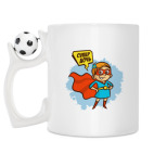 Кружка с футбольным мячиком