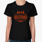 Классическая женская футболка Чужой. Nostromo