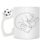 Кружка с футбольным мячиком
