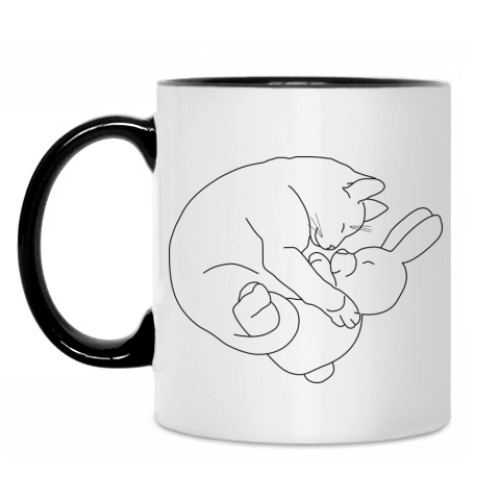 Кружка с принтом Котенок