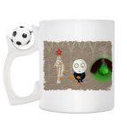 Кружка с футбольным мячиком