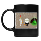 Кружка цветная UV-DTF