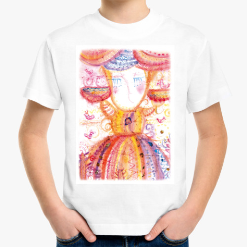 Детская футболка с принтом Принцесса