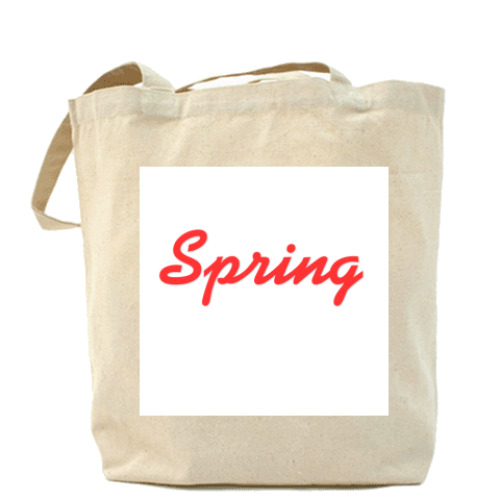 Сумка шоппер с принтом  'Spring'