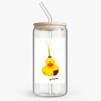 Банка с бамбуковой крышкой