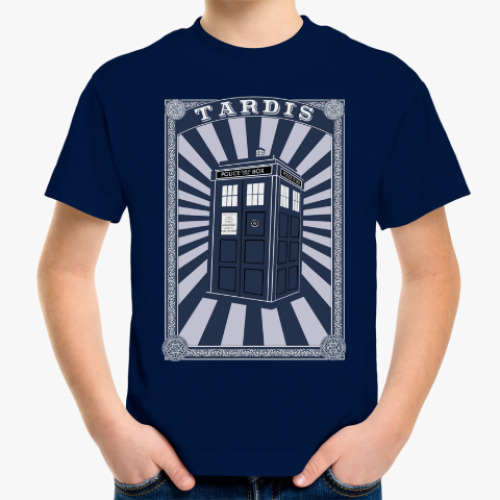 Детская футболка с принтом Тардис