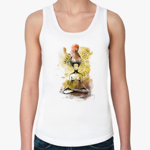 Женская майка с принтом Лотос