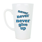 Кружка латте (510 мл) Never give up