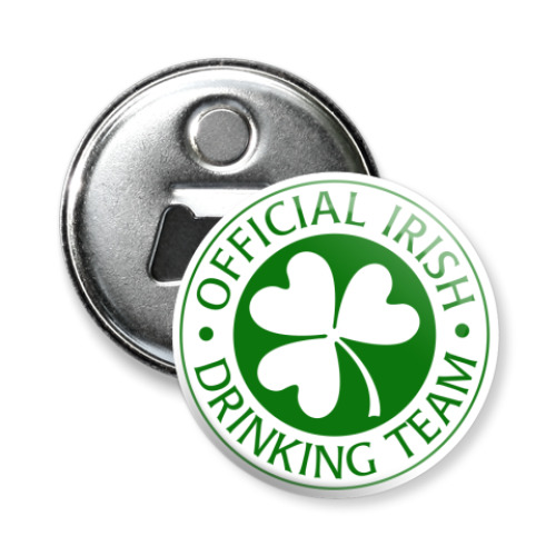 Магнит-открывашка с принтом Irish team