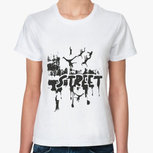 Классическая футболка с принтом Street