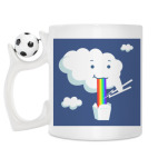 Кружка с футбольным мячиком