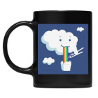 Кружка цветная UV-DTF