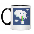 Кружка двухцветная