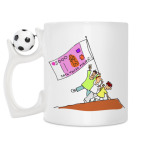 Кружка с футбольным мячиком