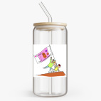 Банка с бамбуковой крышкой