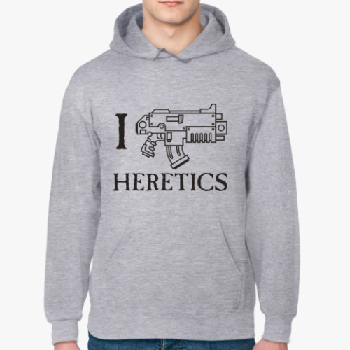 Толстовка худи с принтом I Bolt Heretics