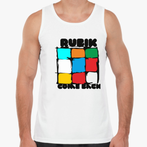 Майка с принтом Rubik come back