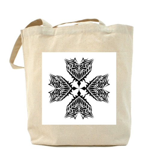 Сумка шоппер с принтом Тату