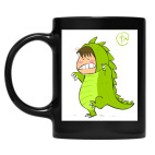 Кружка цветная UV-DTF