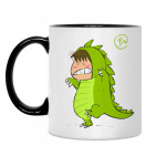 Кружка двухцветная