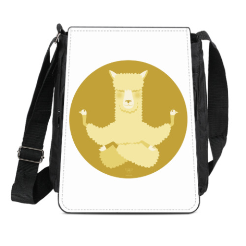 Сумка-планшет с принтом Animal Zen: A is for Alpaca