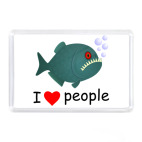 Магнит 7,5 x 5,1 см I love people