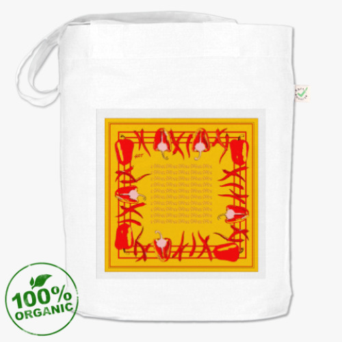 Сумка шоппер с принтом солнечные перцы