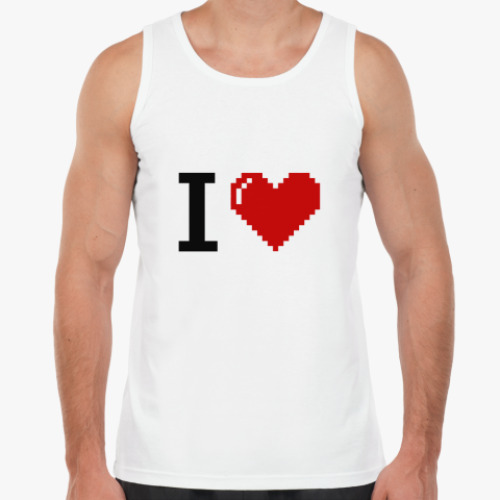 Майка с принтом I love pixels