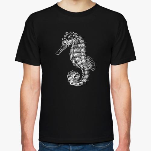 Футболка с принтом Морской Конек