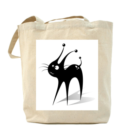 Сумка шоппер с принтом Безумная клякса