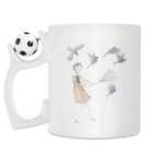 Кружка с футбольным мячиком