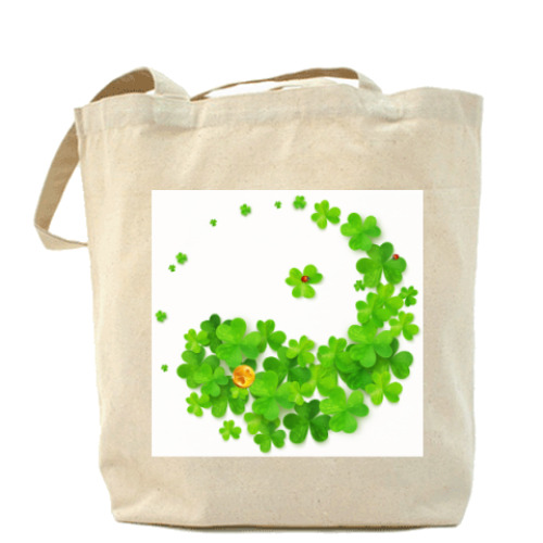 Сумка шоппер с принтом Инь и Янь