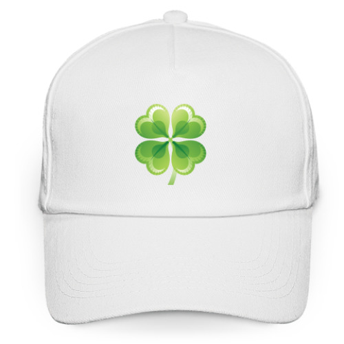 Кепка бейсболка с принтом Клевер